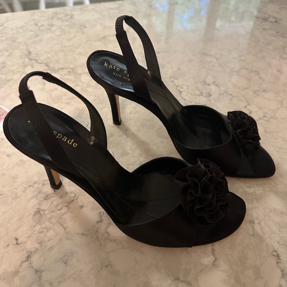Kate Spade Black Heels Pumps - Picture 2 of 4